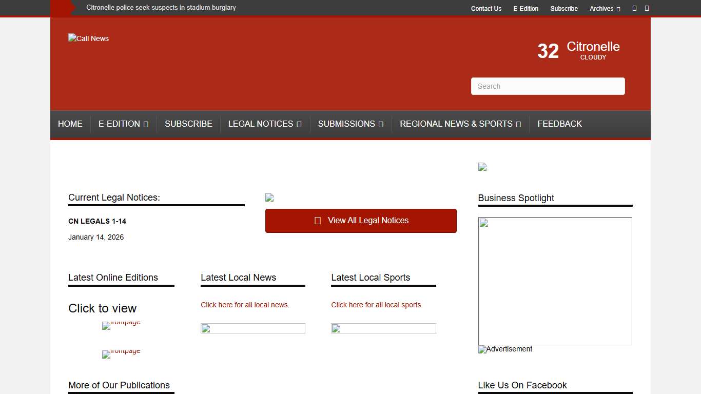 Online Edition - Call News - Mobile County Alabama